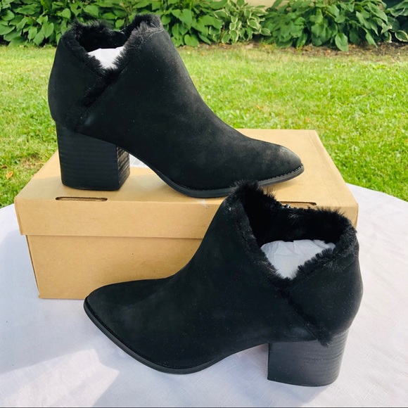 Seychelles BLK Preview Suede Lined Ankle Boots 7.5 - Picture 1 of 9